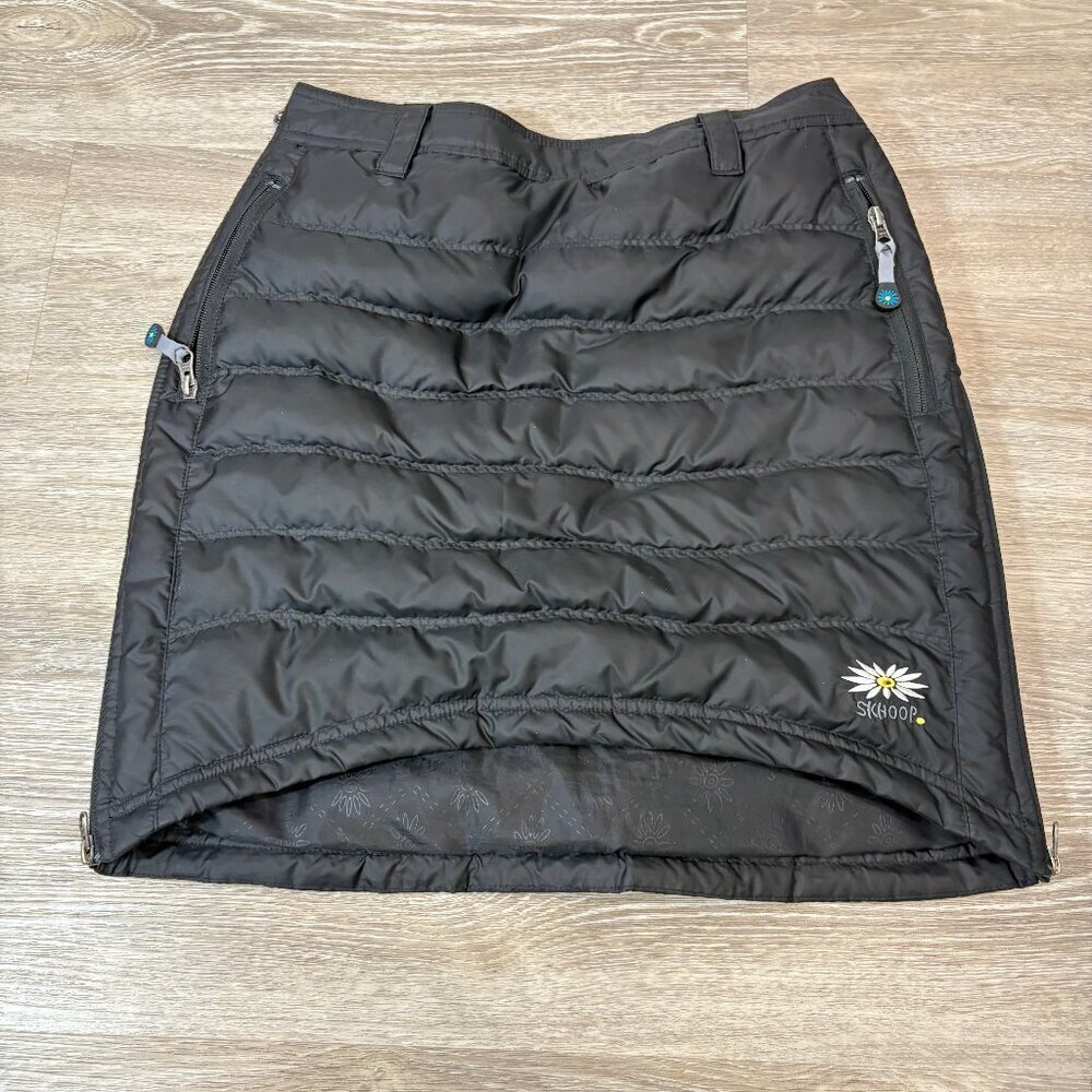 Skhoop Women's Ski Snow Warm Short Down Skirt Black sz S